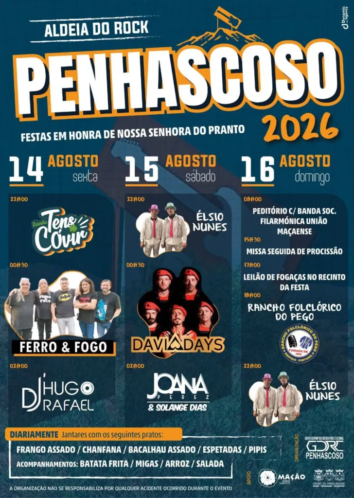 Festas de Penhascoso (Senhora do Pranto) 2026
