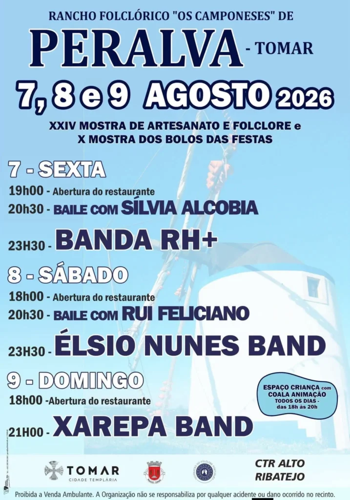 Festas de Peralva, Tomar 2026