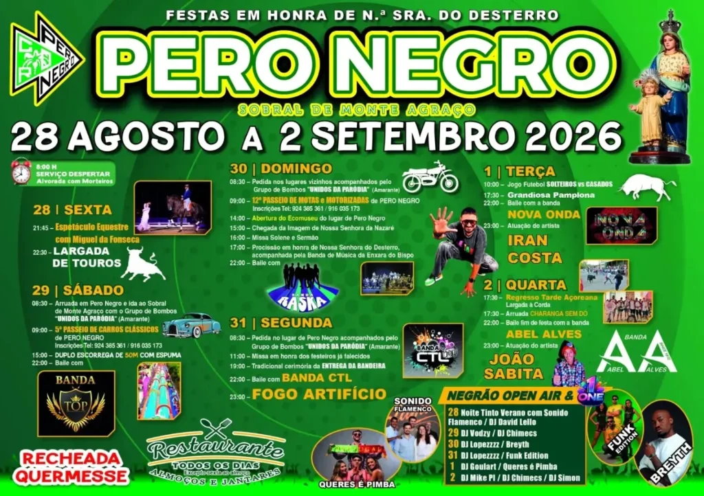 Festas de Pero Negro (Senhora do Desterro) 2026
