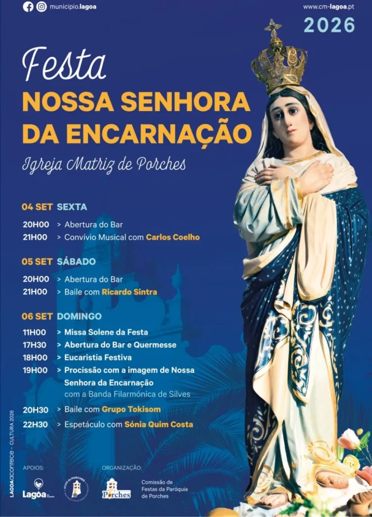 Festas de Porches (Senhora da Encarnação) 2026