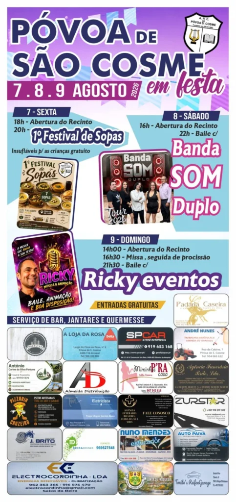 Festas de Póvoa de São Cosme 2026