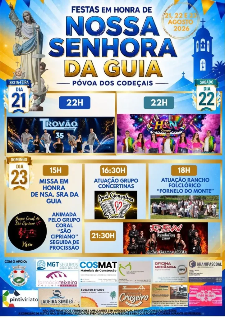 Festas de Póvoa dos Condeçais (Senhora da Guia) 2026