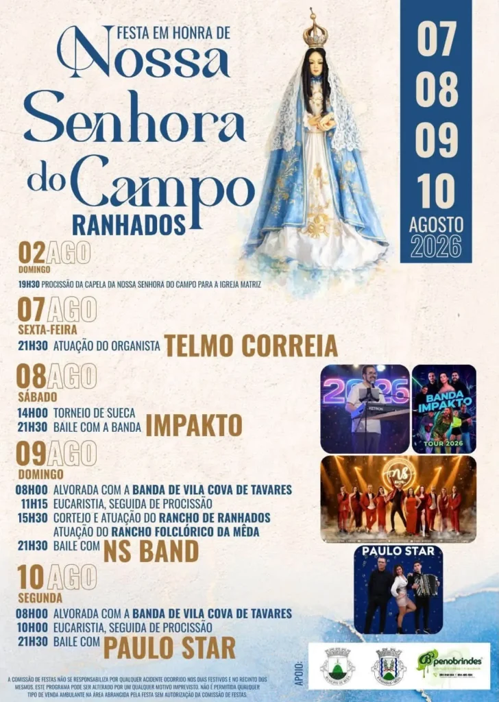 Festas de Ranhados (Senhora do Campo) 2026