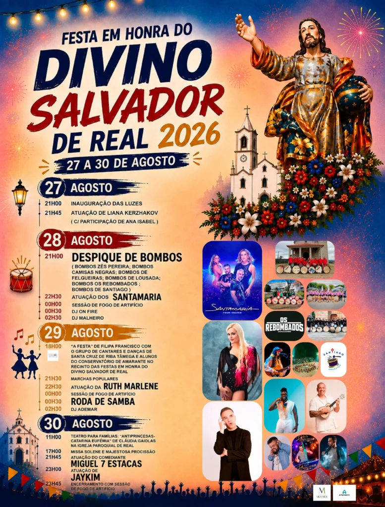 Festas de Real, Vila Meã (Divino Salvador) 2026