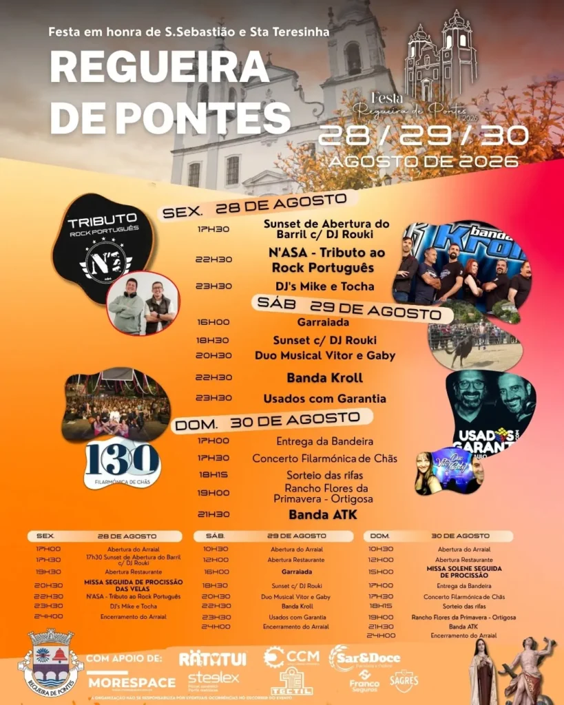 Festas de Regueira de Pontes (São Sebastião) 2026