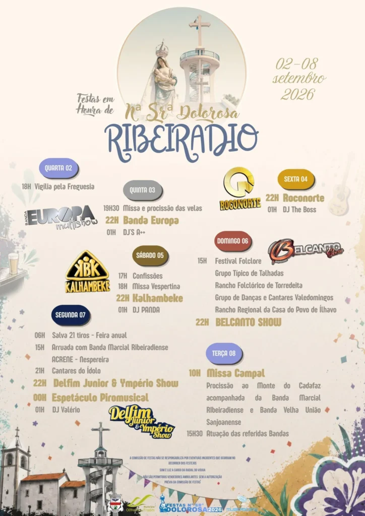 Festas de Ribeiradio (Senhora Dolorosa) 2026