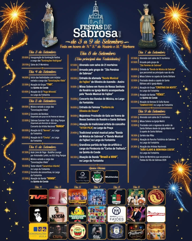 Festas de Sabrosa (Senhora do Rosário) 2026