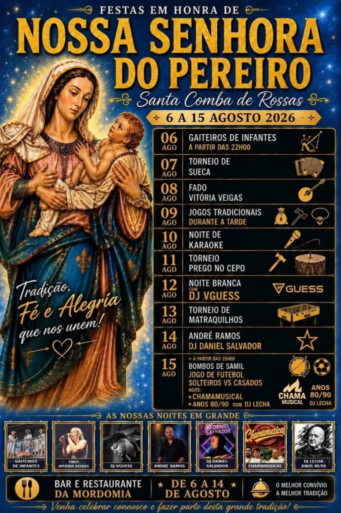 Festas de Santa Comba de Rossas (Senhora do Pereiro) 2026