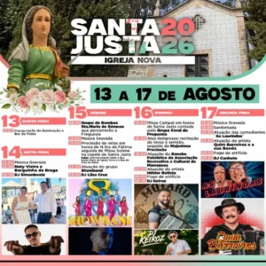 Festas de Igreja Nova (Santa Justa) 2026