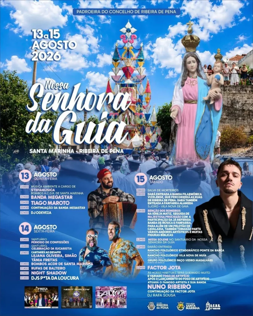 Festas de Santa Marinha, Ribeira de Pena (Senhora da Guia) 2026