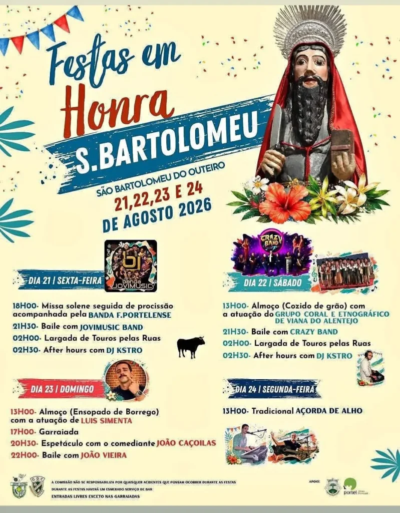 Festas de São Bartolomeu do Outeiro 2026