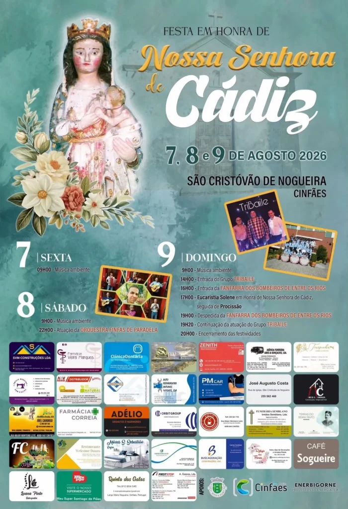 Festas de São Cristóvão de Nogueira, Cinfães 2026