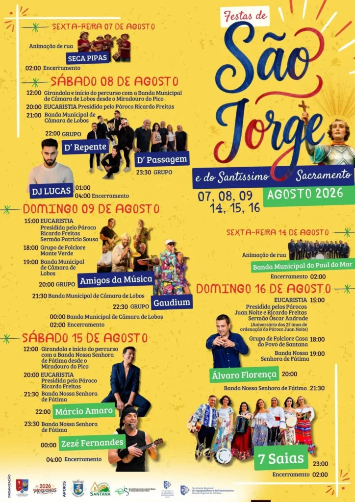 Festas de Arco de São Jorge (Santíssimo Sacramento) 2026