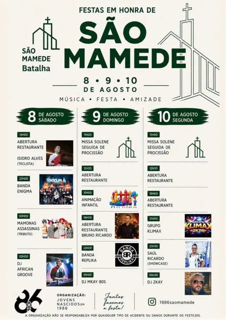 Festas de São Mamede, Batalha 2026