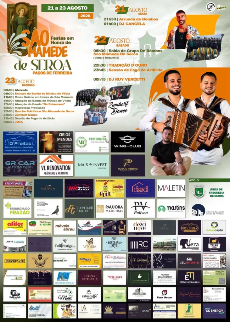 Festas de Seroa, Paços de Ferreira (São Mamede) 2026