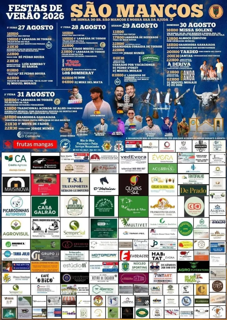 Festas de São Manços (Verão) 2026
