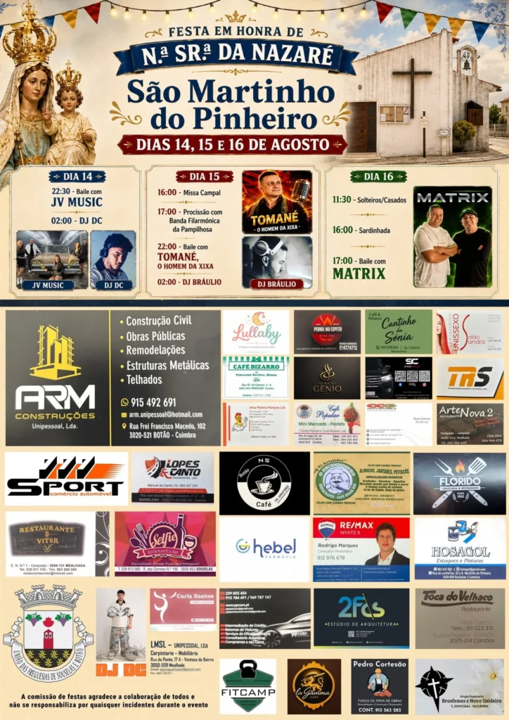 Festas de São Martinho do Pinheiro (Senhora da Nazaré) 2026