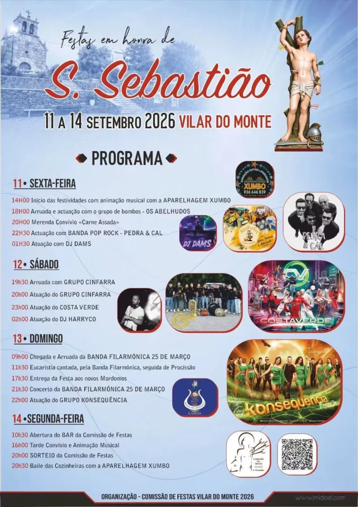 Festas de Vilar do Monte (São Sebastião) 2026