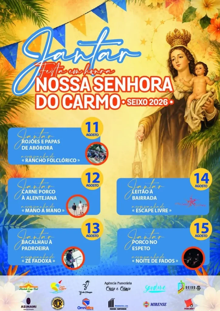 Festas de Seixo da Mira (Senhora do Carmo) 2026
