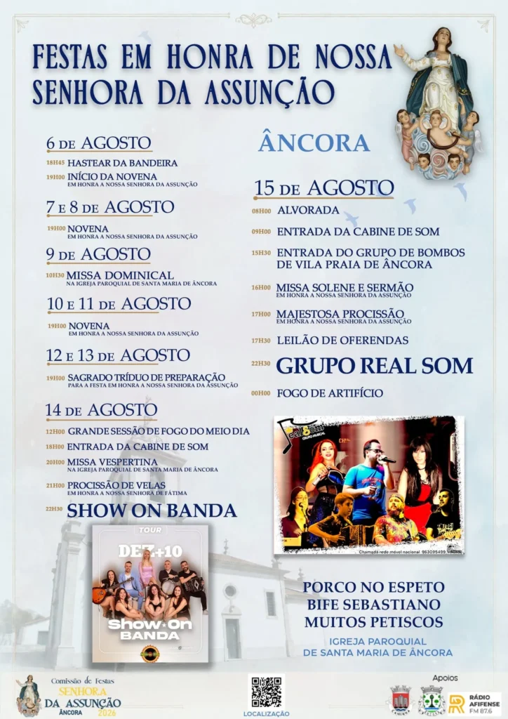 Festas de Âncora (Senhora da Conceição) 2026