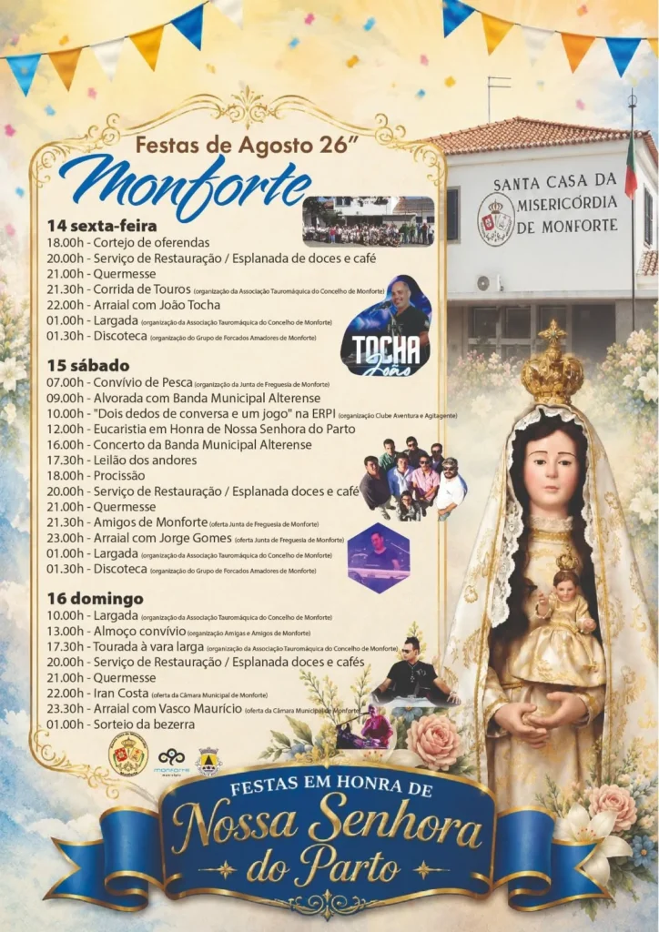 Festas de Monforte (Senhora do Parto) 2026