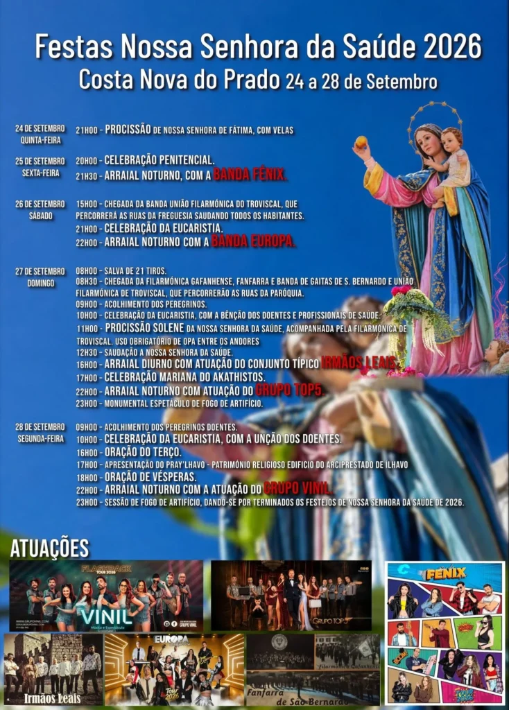 Festas da Costa Nova (Senhora da Saúde) 2026