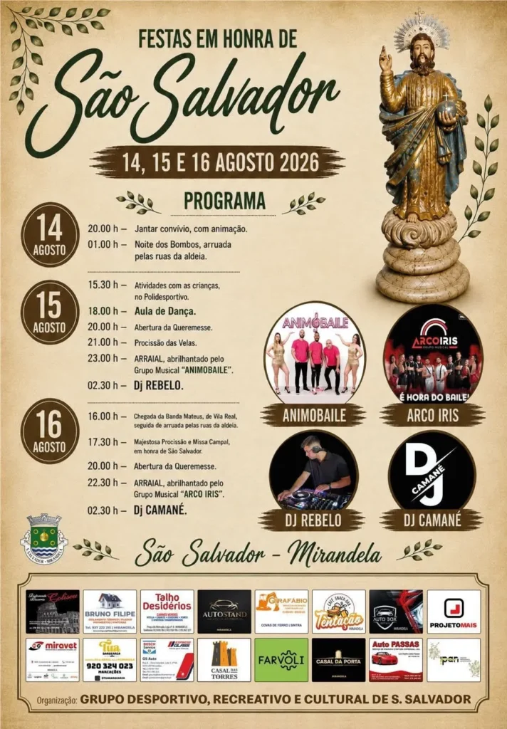 Festas de São Salvador, Mirandela 2026