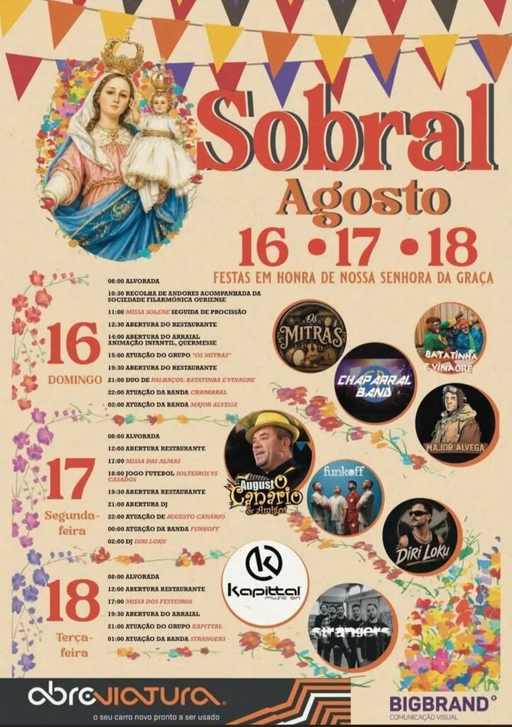 Festas de Sobral, Ourém (Senhora da Graça) 2026