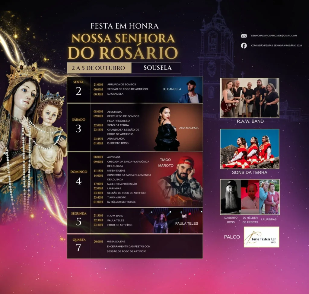 Festas de Sousela (Senhora do Rosário) 2026