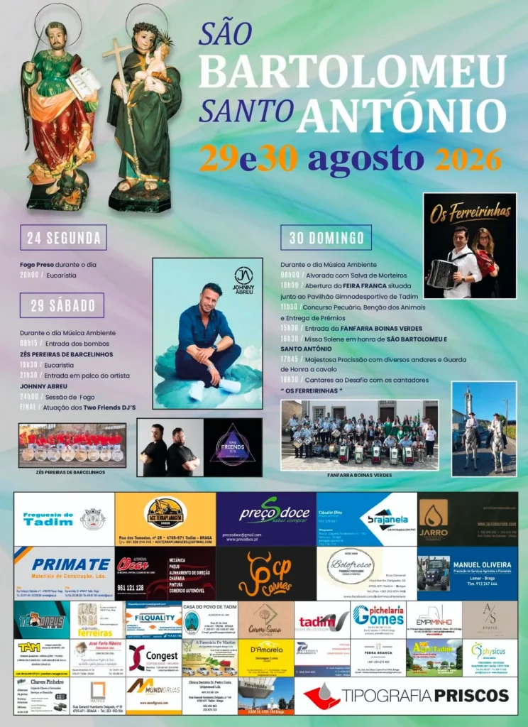 Festas de Tadim (São Bartolomeu) 2026