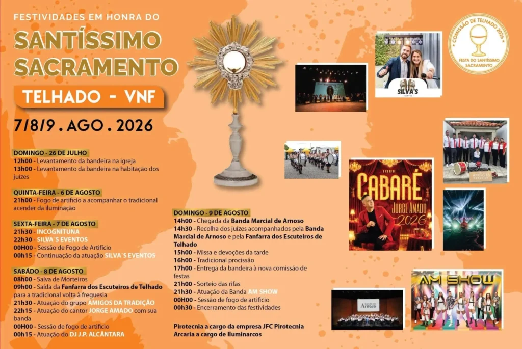 Festas do Telhado, Vila Nova de Famalicão (Santíssimo Sacramento) 2026