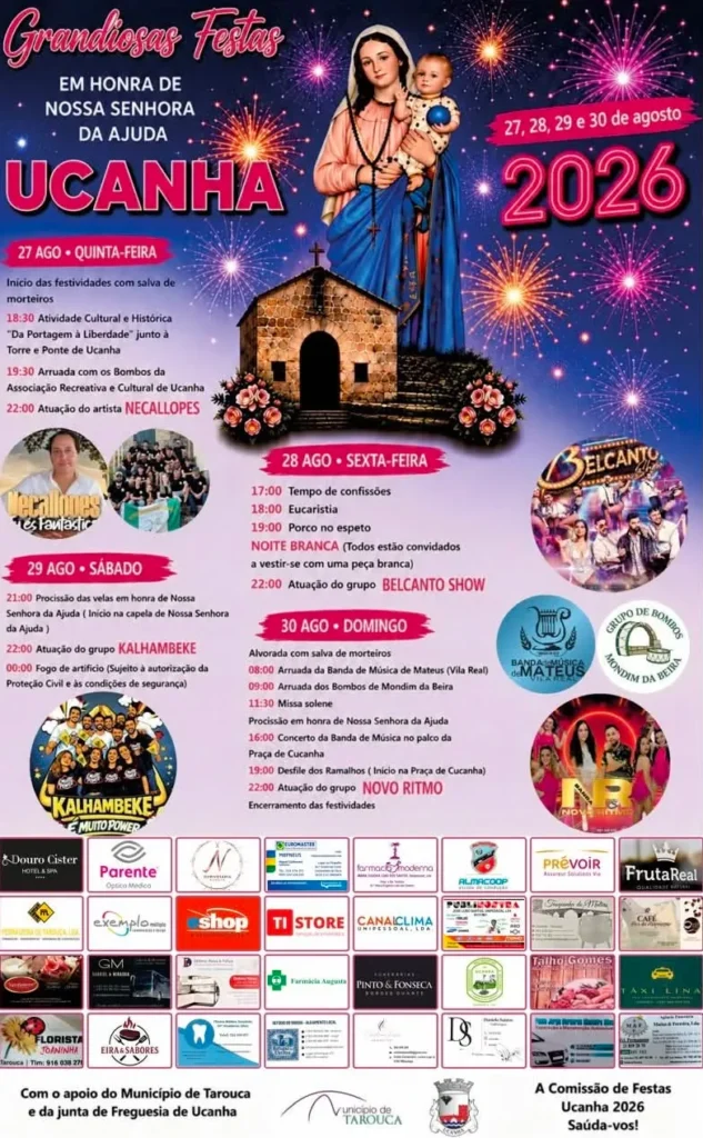Festas de Ucanha (Senhora da Ajuda) 2026