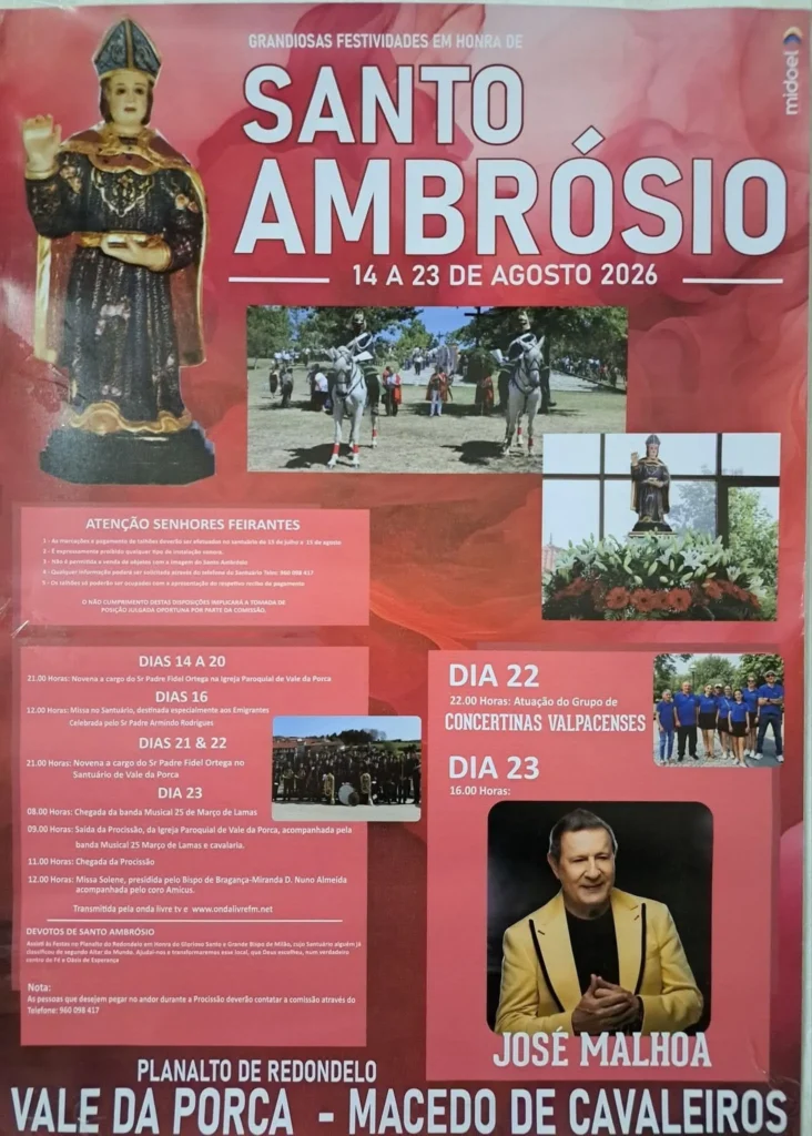 Festas de Vale da Porca (Santo Ambrósio) 2026