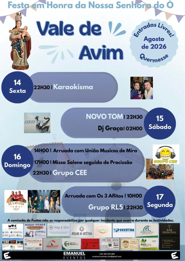 Festas de Vale de Avim (Senhora do Ó) 2026