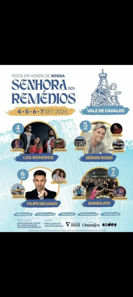 Festas de Vale de Cavalos (Senhora dos Remédios) 2026