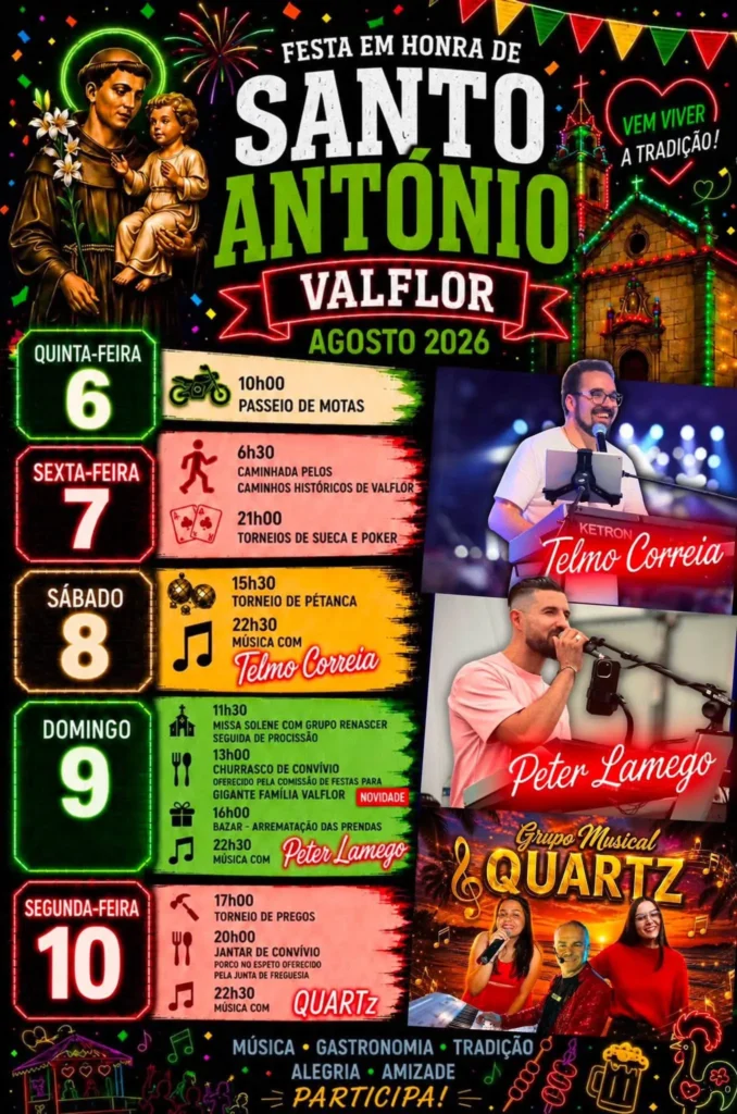 Festas de Valflor (Santo António) 2026