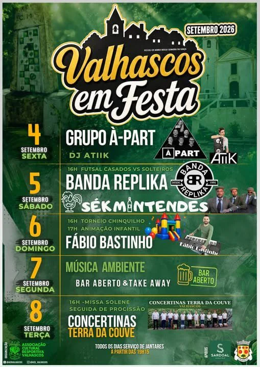 Festas de Valhascos 2026