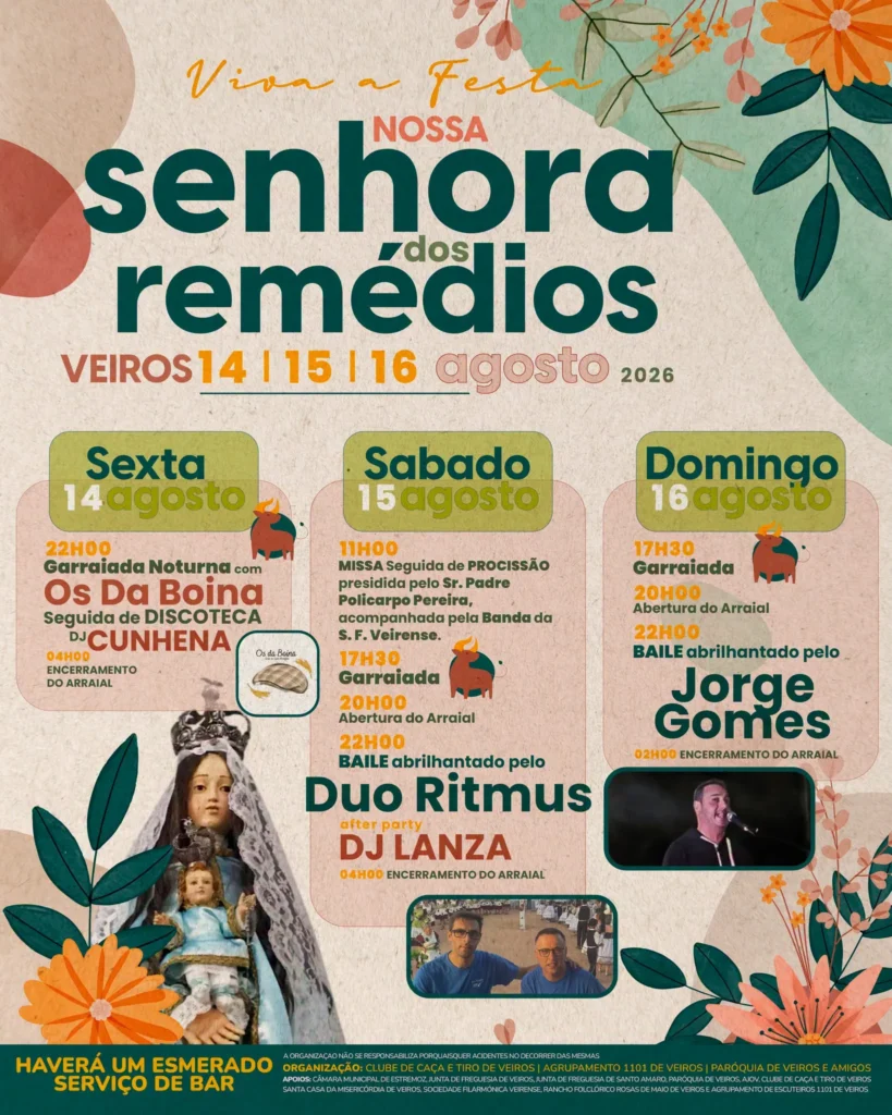 Festas de Veiros (Senhora dos Remédios) 2026