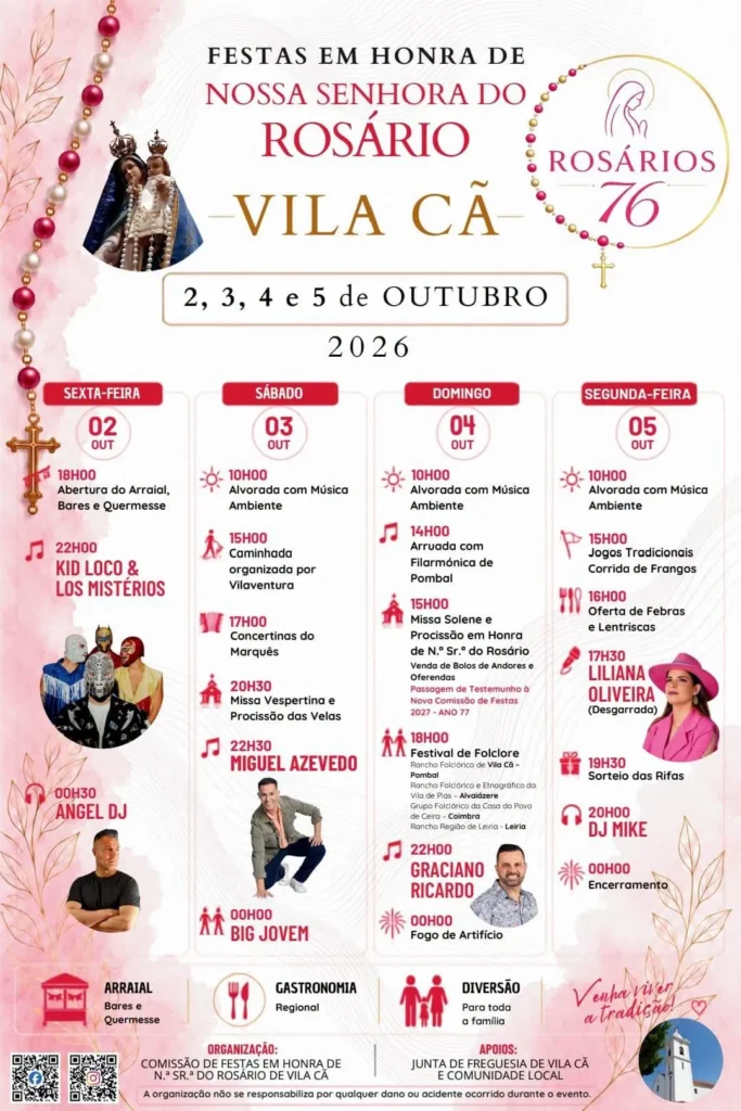 Festas de Vila Cã (Senhora do Rosário) 2026