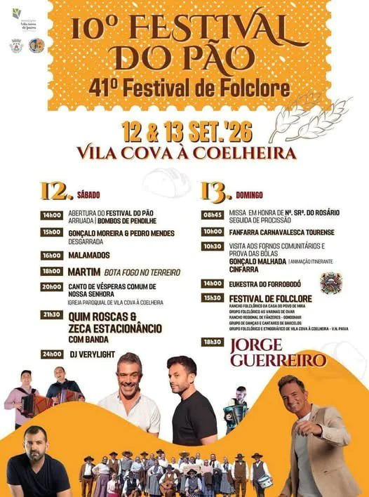 Festas de Vila Cova à Coelheira (Festival do Pão) 2026