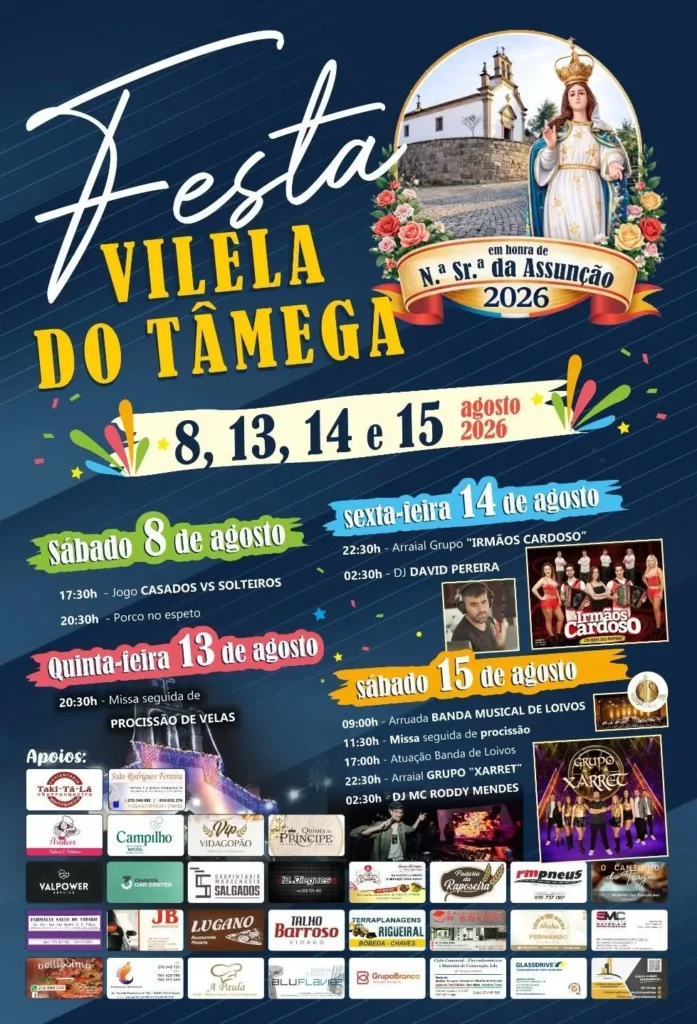 Festas de Vilela do Tâmega (Senhora da Assunção) 2026