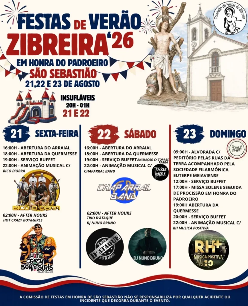 Festas da Zibreira (São Sebastião) 2026