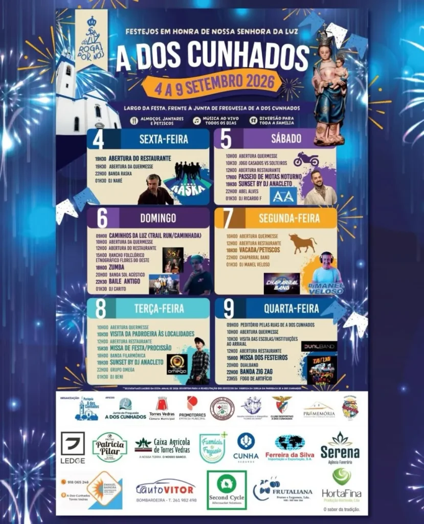 Festas de A-dos-Cunhados (Senhora da Luz) 2026