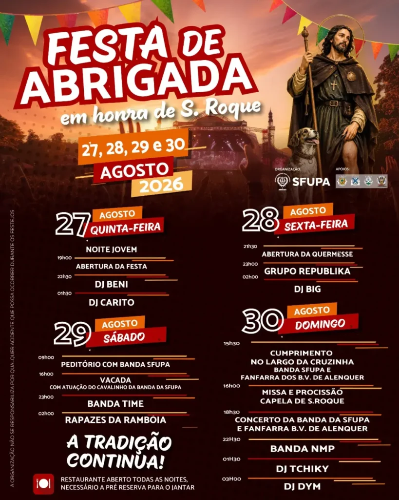 Festas de Abrigada (São Roque) 2026