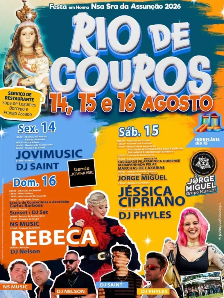 Festas de Rio de Couros (Senhora da Assunção) 2026