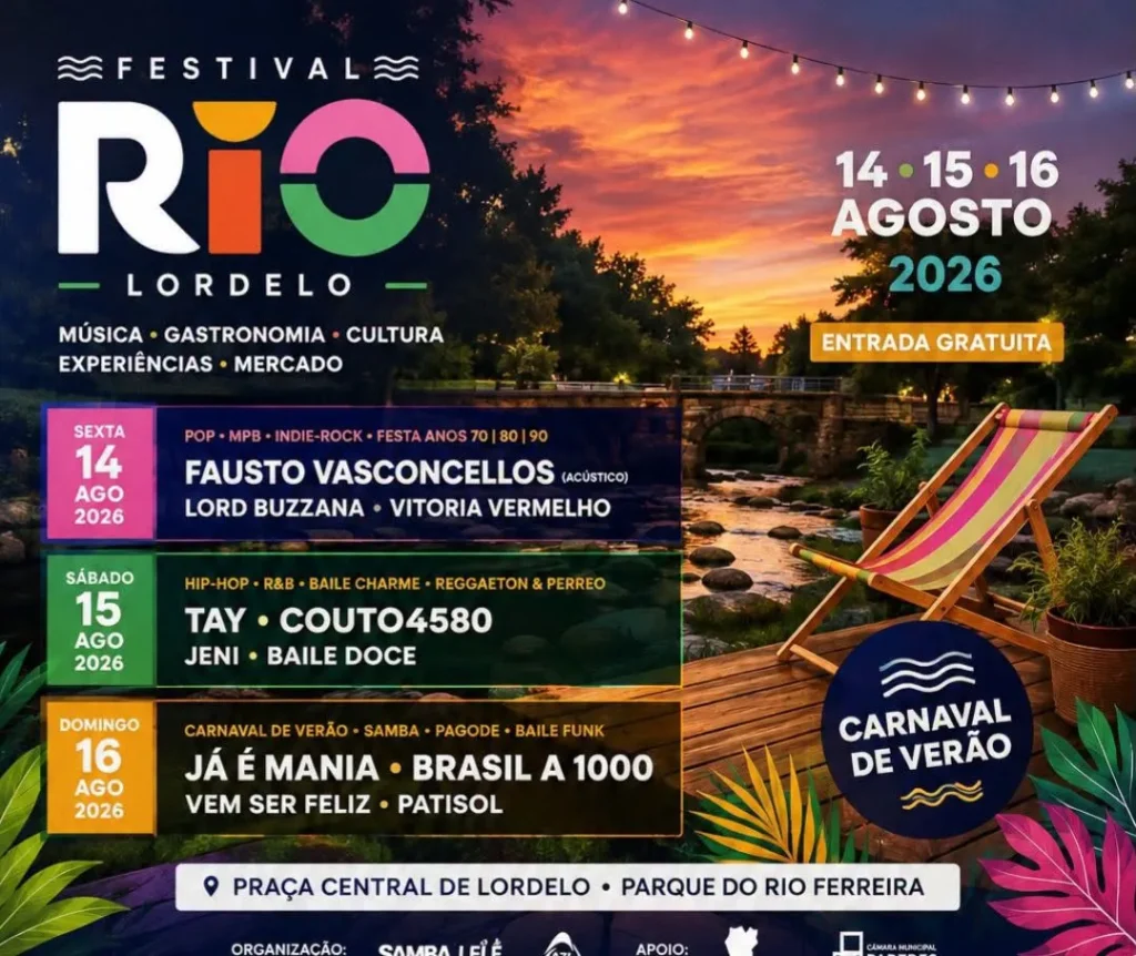 Festival Rio 2026 em Lordelo, Paredes
