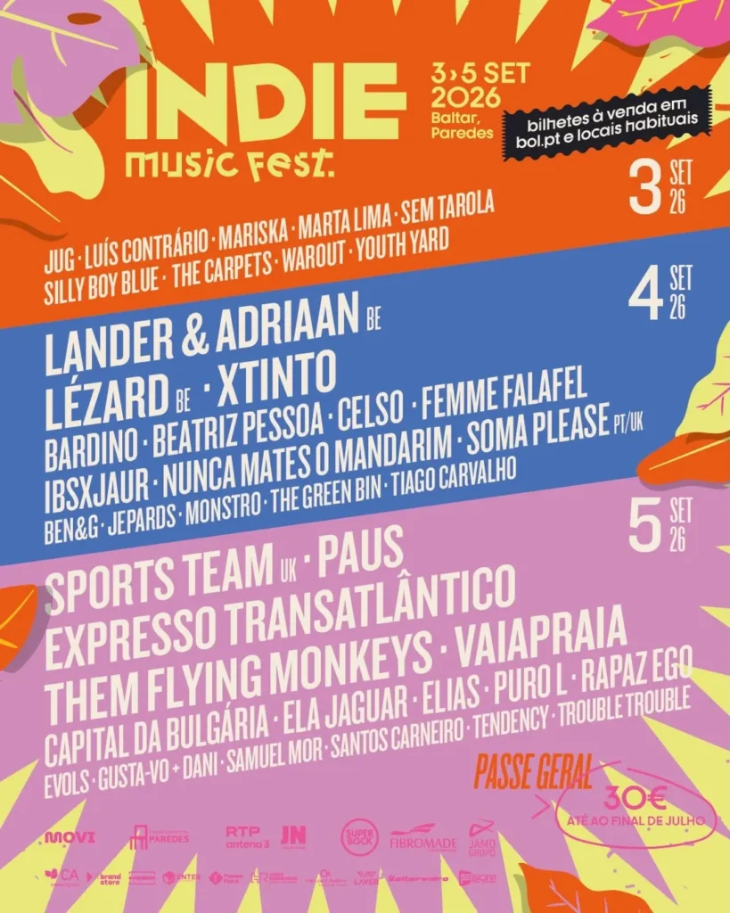 Indie Music Fest 2026 em Baltar