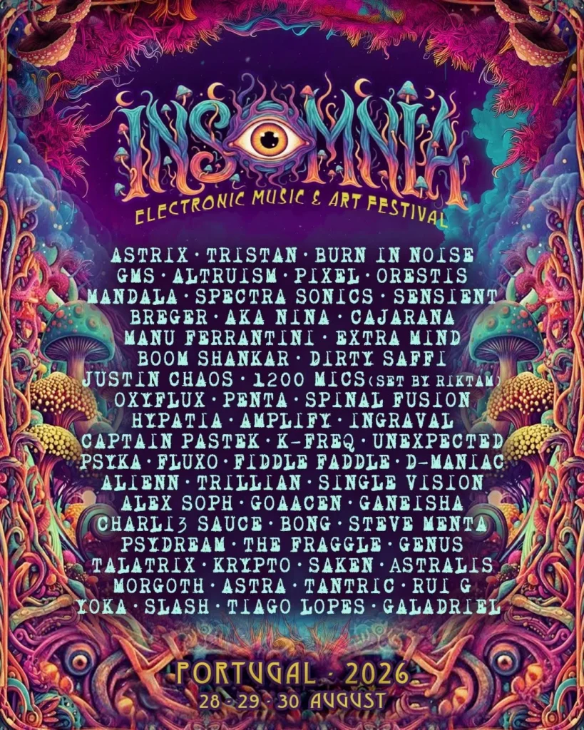 Insomnia Music Festival 2026 em São Gião