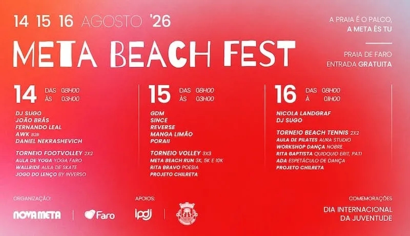 Meta Beach Fest 2026 em Faro