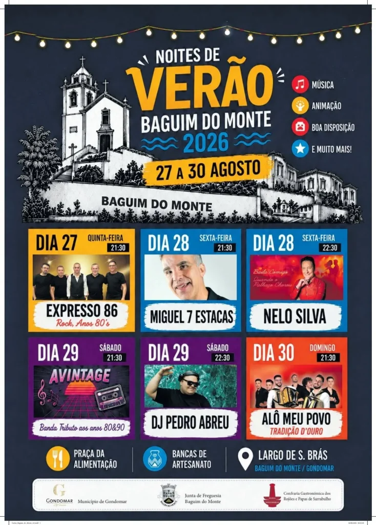 Noites de Verão de Baguim do Monte 2026